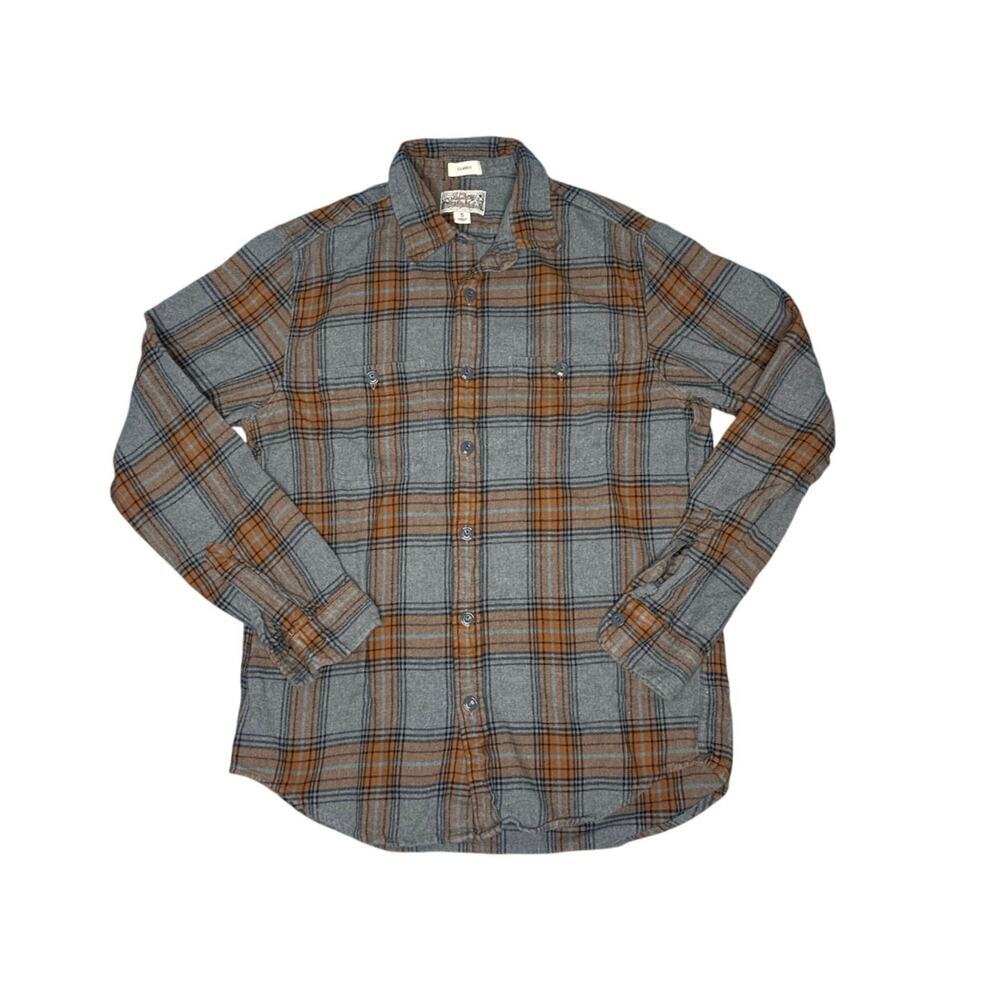 J.Crew Re-Imagined Midweight Double Brushed Flannel Shirt – Men’s Small